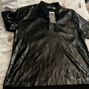 Black polo Ralph Lauren shirt